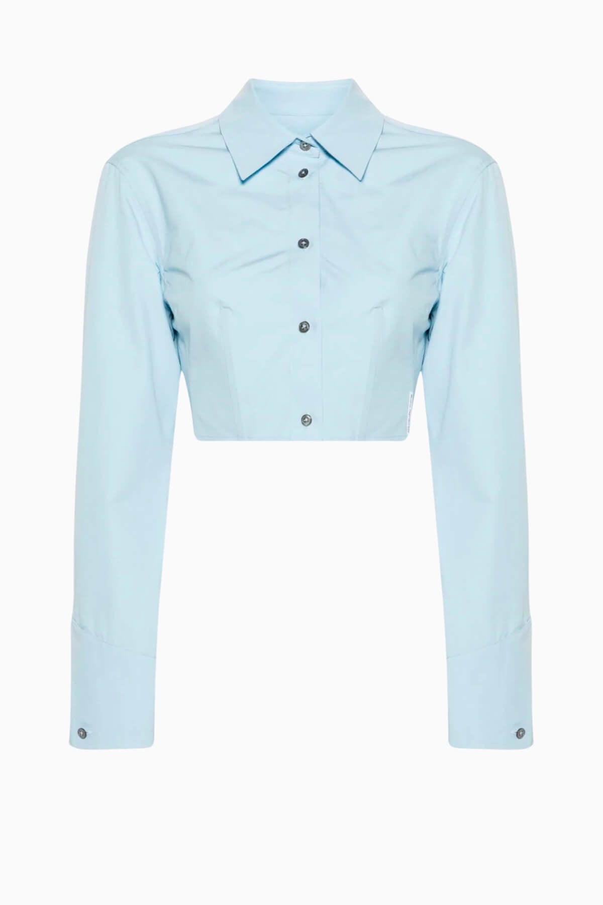 Alexander Wang Cropped Structured Shirt - Cerulean