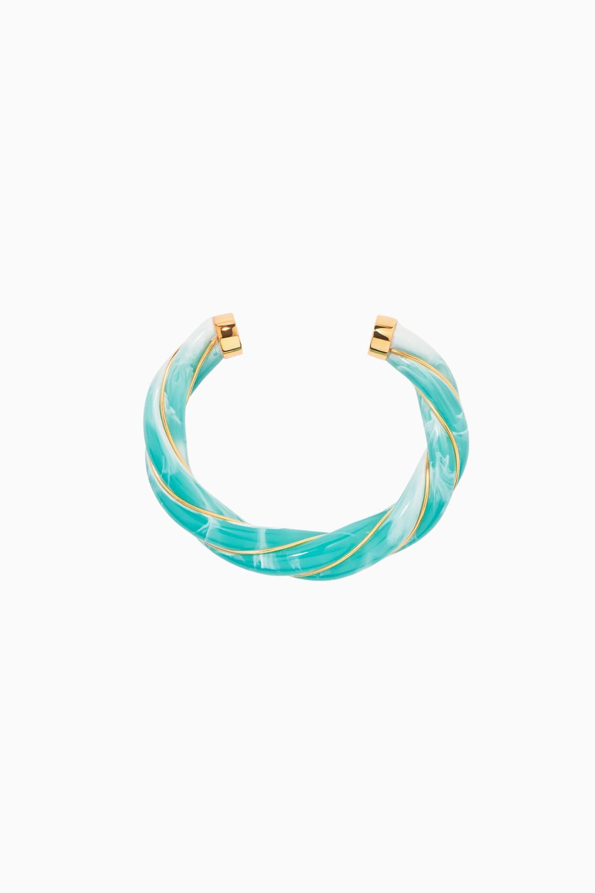 Aurelie Bidermann Diana Bangle - Tie Dye Light Spearmint Amazonite