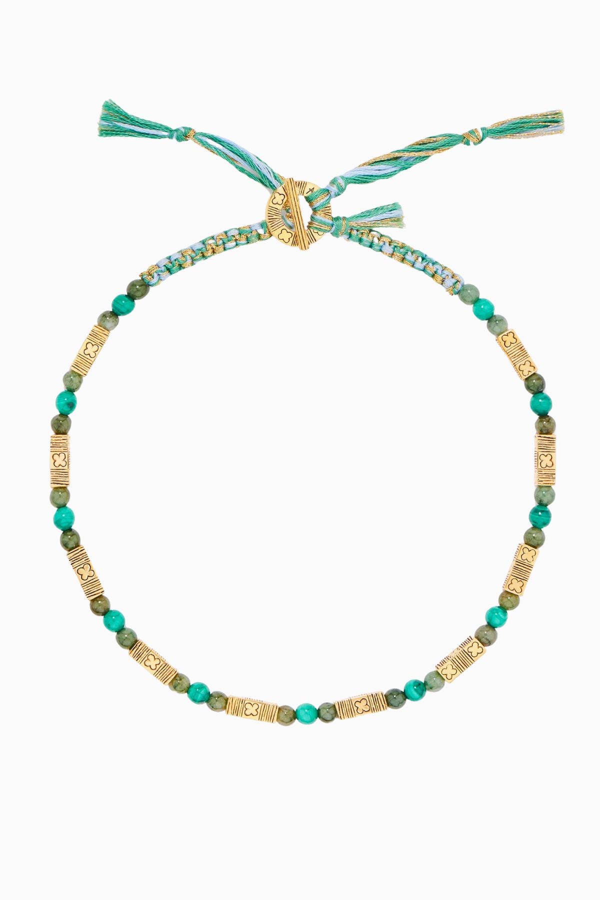 Aurelie Bidermann Honolulu Necklace - Jade/ Green/ Blue