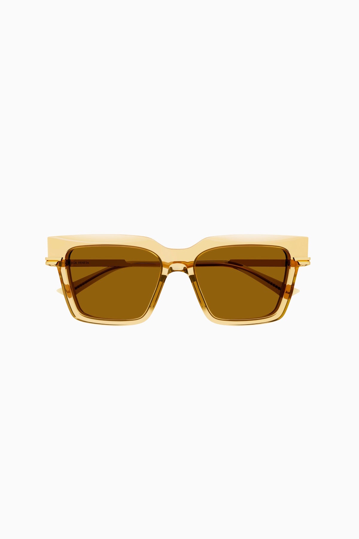 Bottega Veneta Square Framed Sunglasses - Yellow