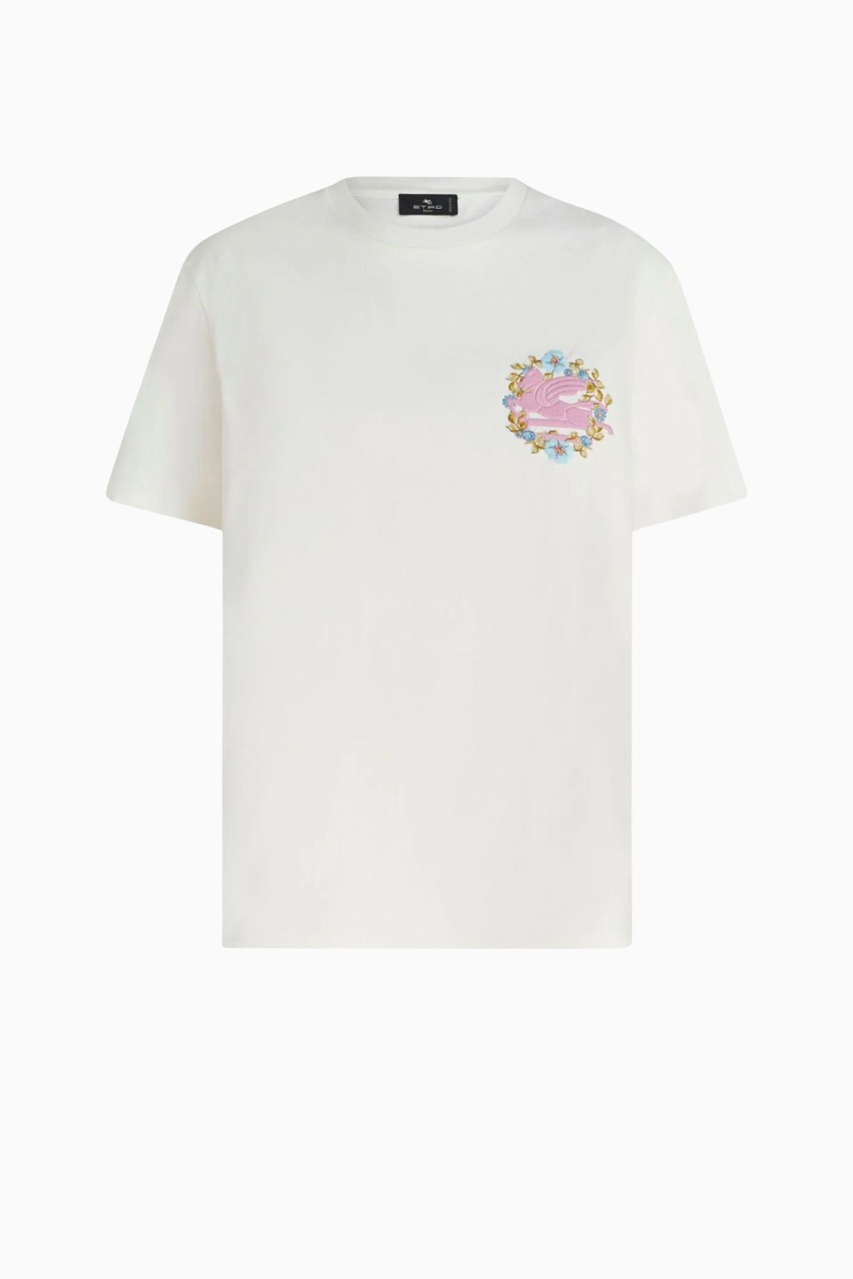 Etro Logo Embroidery T-Shirt - White