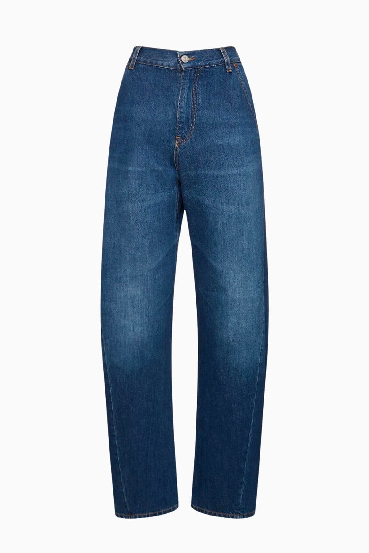 Victoria Beckham Twisted Low Rise Slouch Jean - Vintage Wash